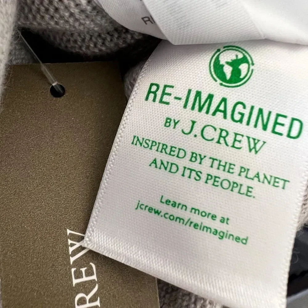 J. Crew Cotton Cashmere Jogger Pant Heather Dove Grey NWT